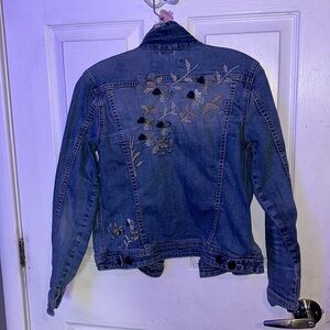 Lola jeans embroidered denim jacket